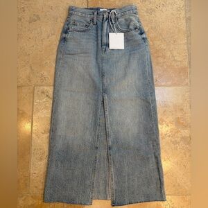 Pistola Women's Alice High Rise Midi Jean Skirt - New With Tags